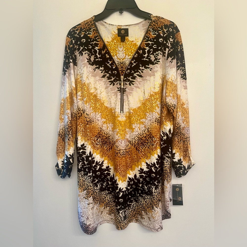 NWT  JM Collection zip front top size 2X